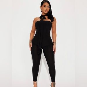 Obsessed With You Jumpsuit - Black
